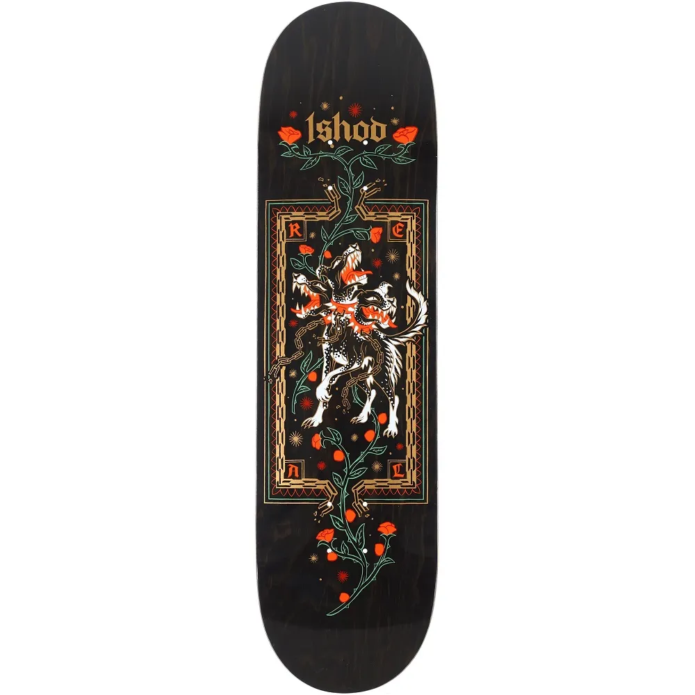 Real Ishod Cerebrus DBX Black 8.38 Skateboard Deck