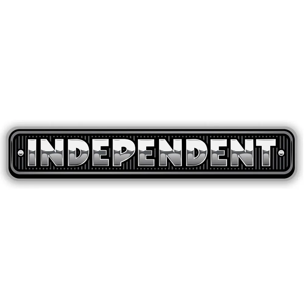 Independent Chrome Bar 8 Inch Sticker
