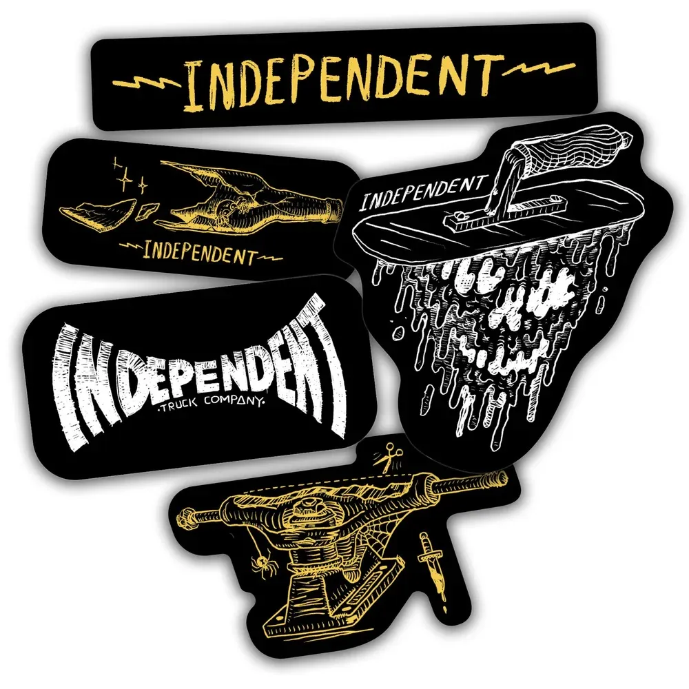 Independent Bratrud Notebook 5 Pack Stickers