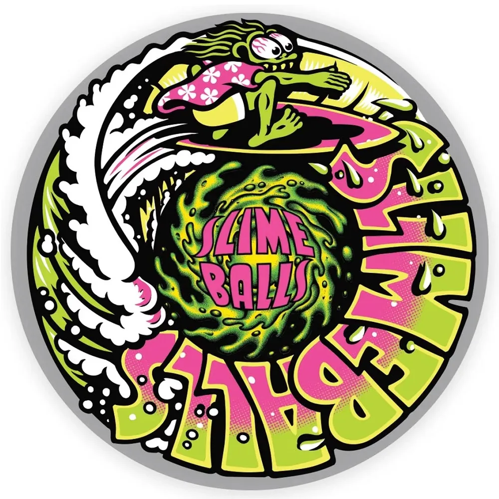 Slime Balls Slime Surfer Pink Sticker