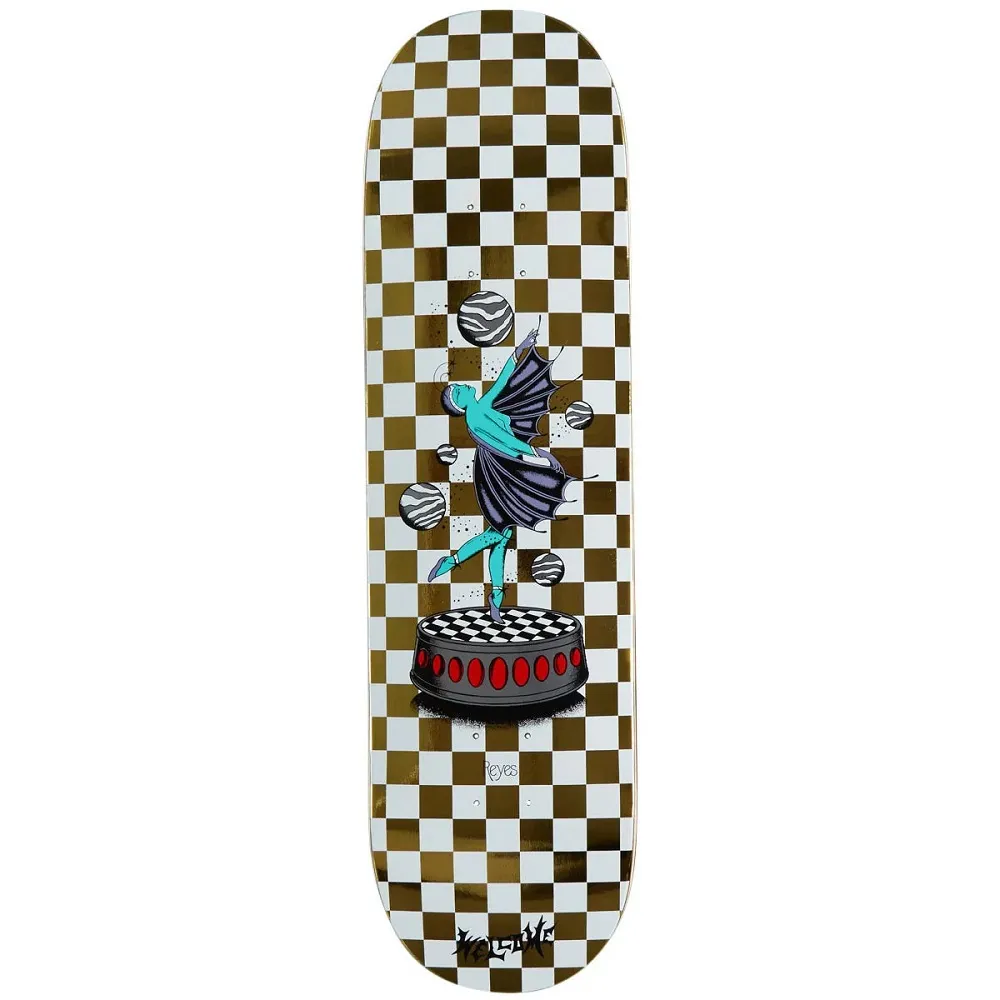 Welcome Dancer On Popsicle White Gold Foil 8.5 Skateboard Deck