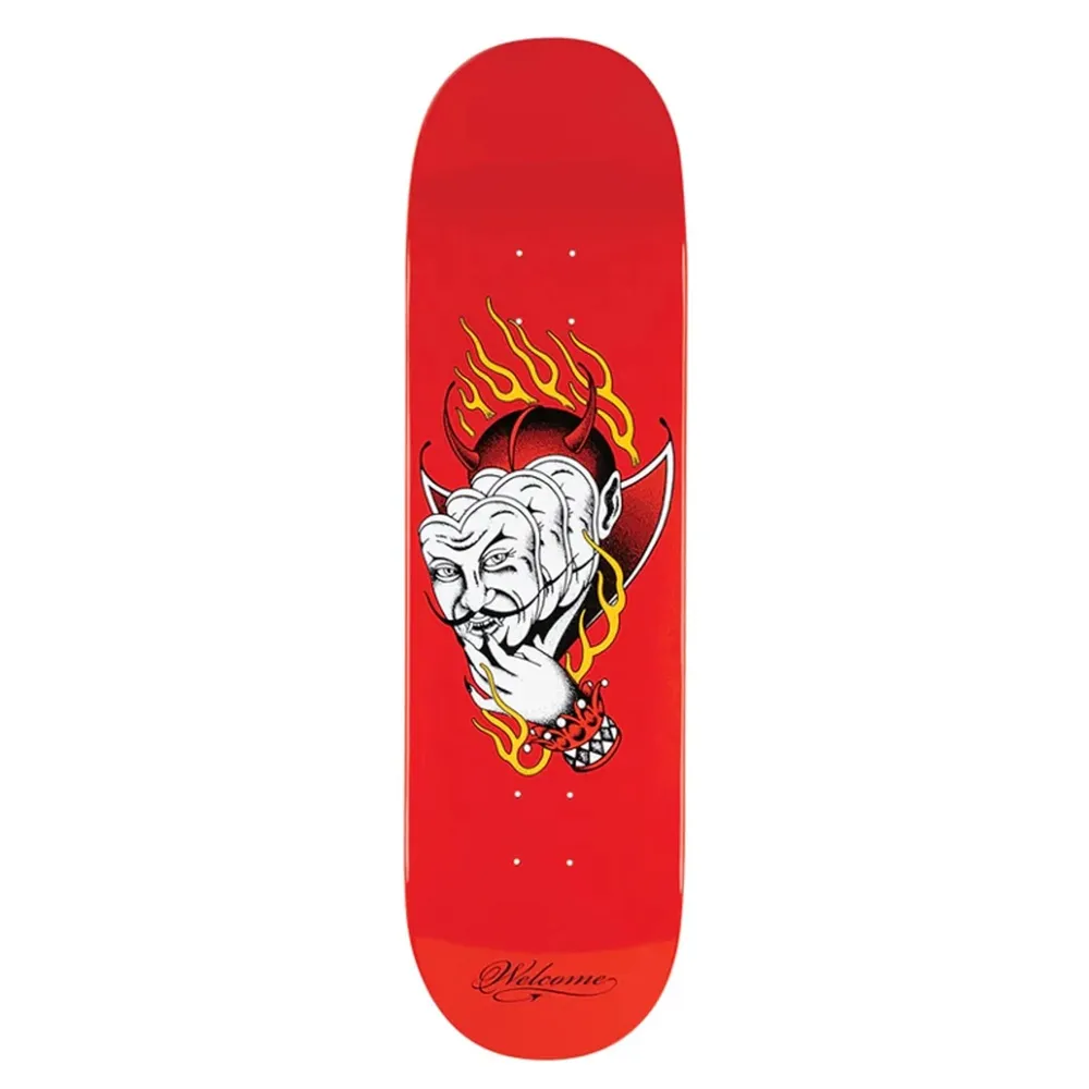 Welcome Diablo On Popsicle Red Dip 8.75 Skateboard Deck