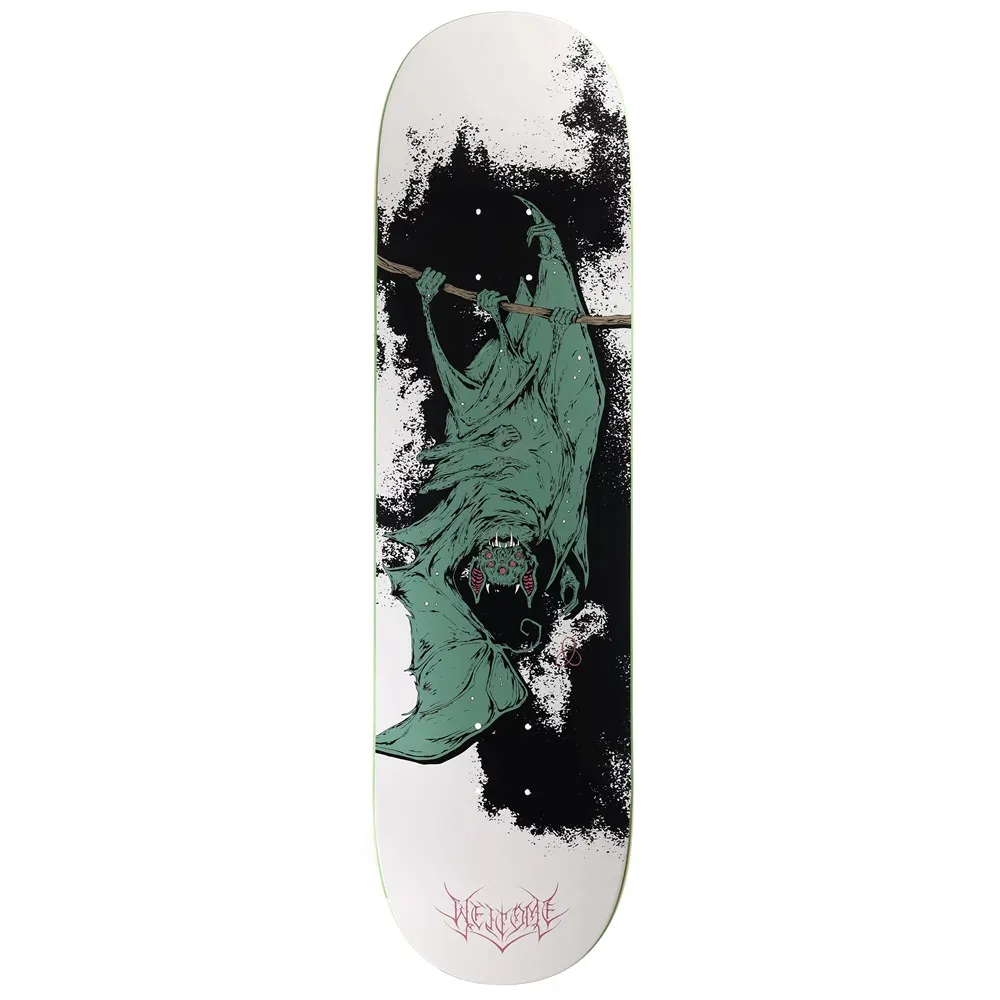 Welcome Infinitely Batty On Popsicle White Black 8.5 Skateboard Deck