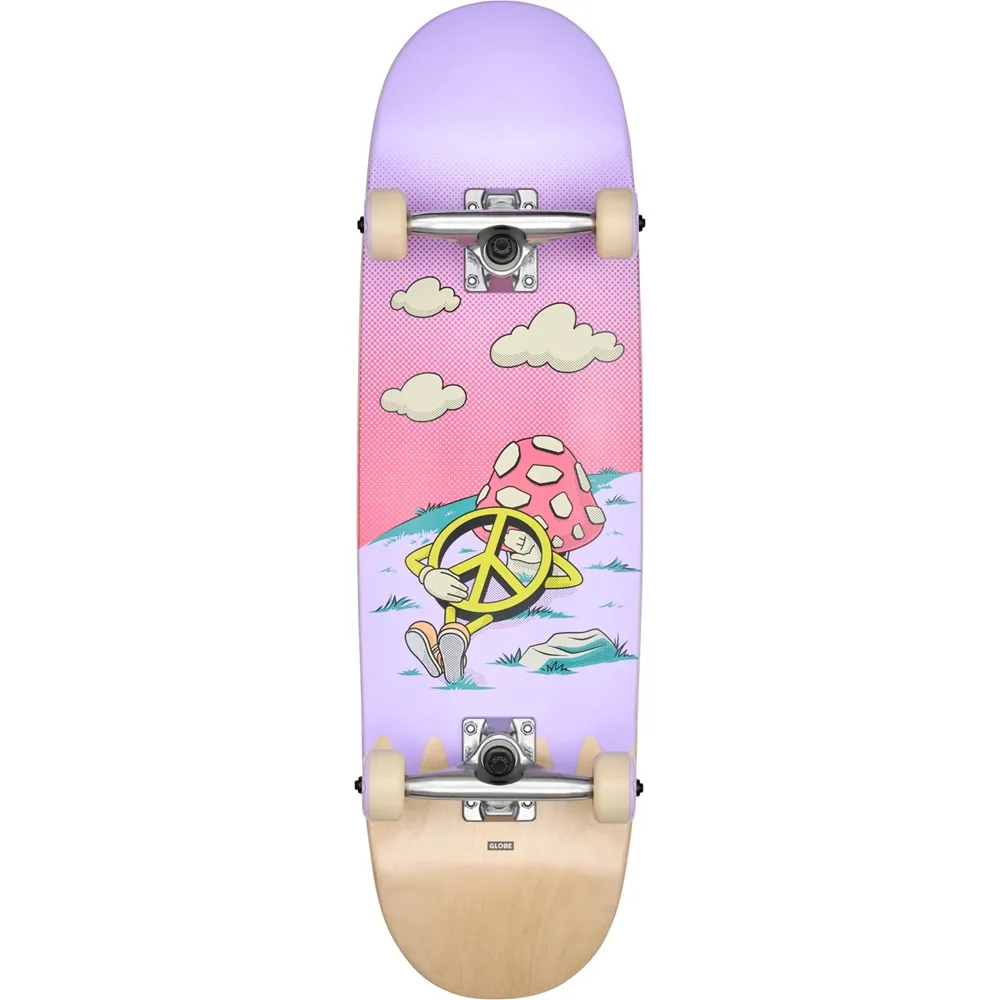Globe Kids Wide Mid Peace Man 8.25 Complete Skateboard