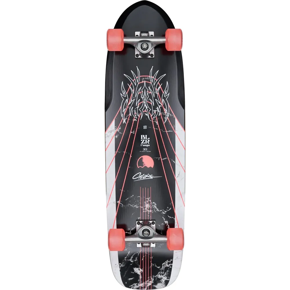 Globe Blazer Fuego Bamboo Red 32 Cruiser Skateboard