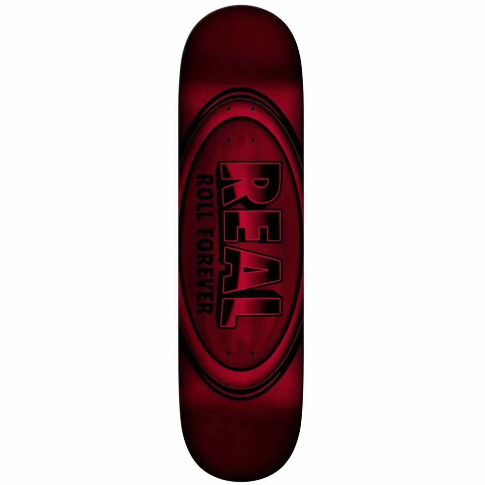 Real DBX Oval Red Foil 8.38 Skateboard Deck