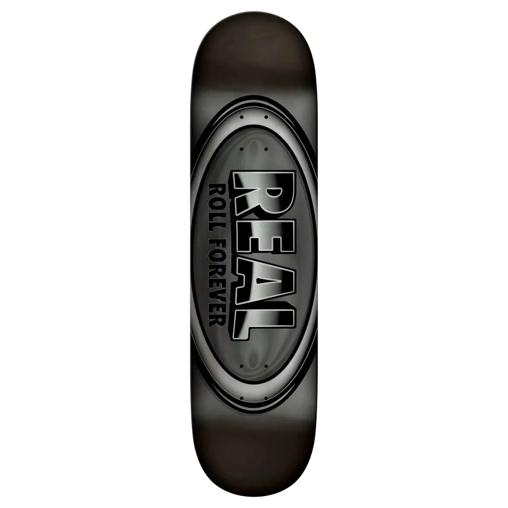 Real DBX Oval Silver Foil 8.5 Skateboard Deck