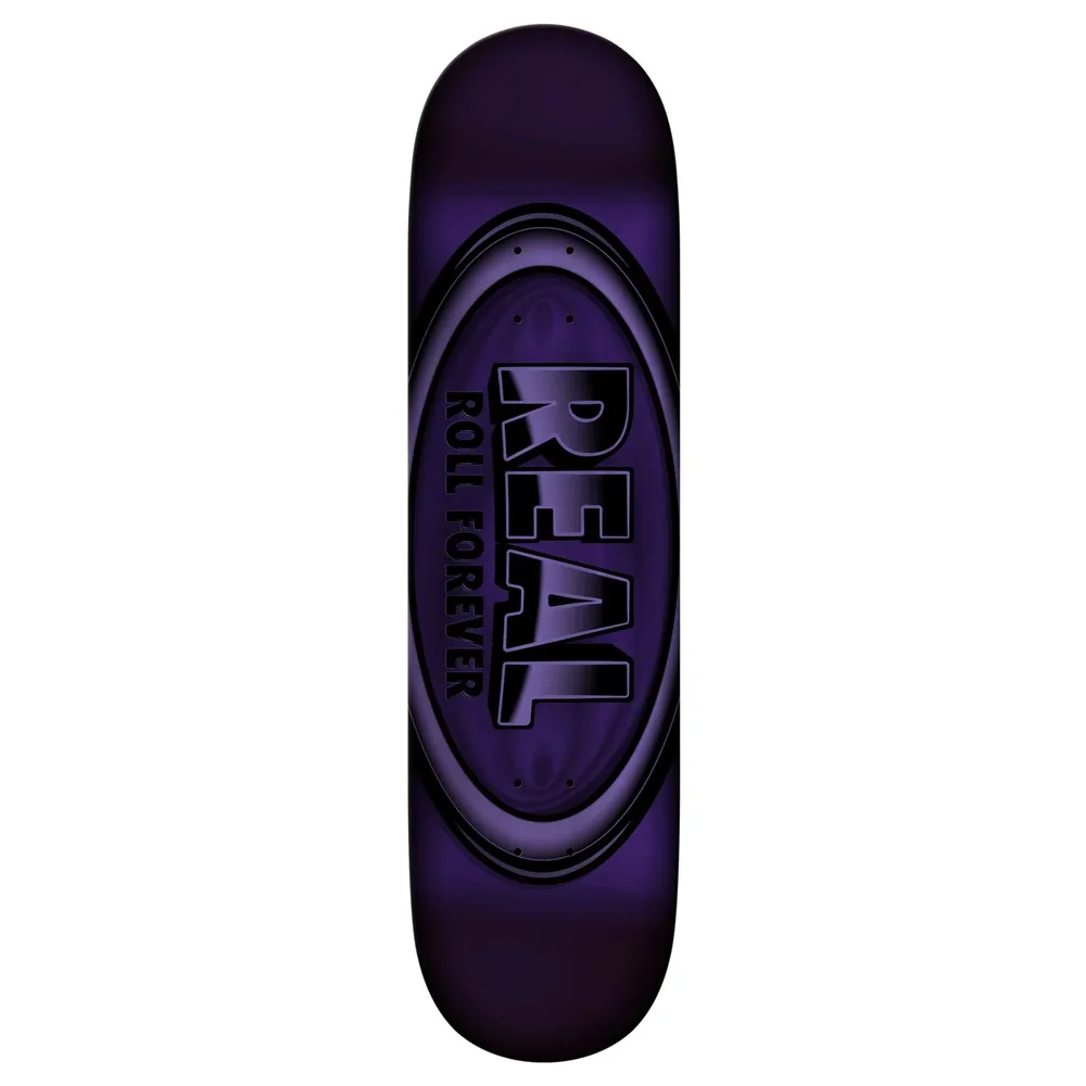 Real DBX Oval Purple Foil 8.38 Skateboard Deck