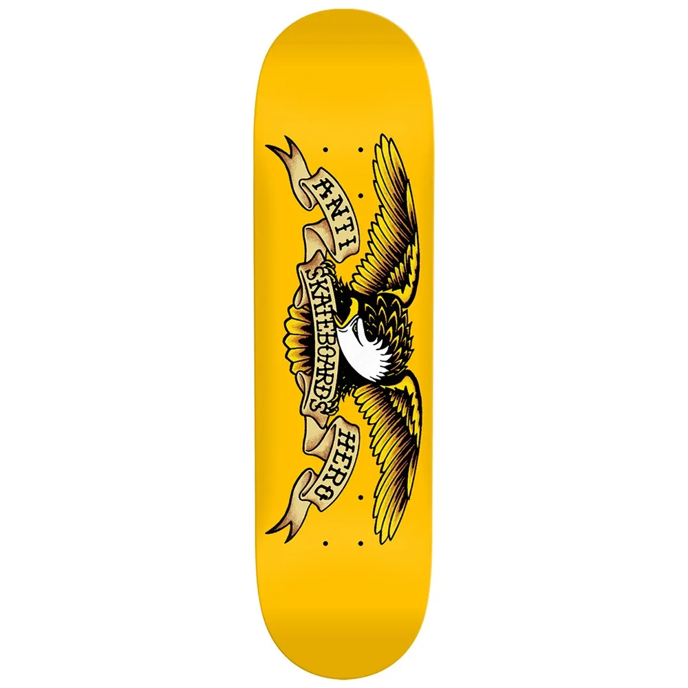 Anti Hero DBX Eagle Yellow 8.25 Skateboard Deck