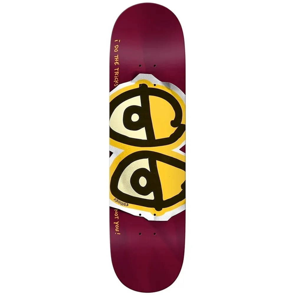 Krooked DBX Eyes Wine 8.5 Skateboard Deck