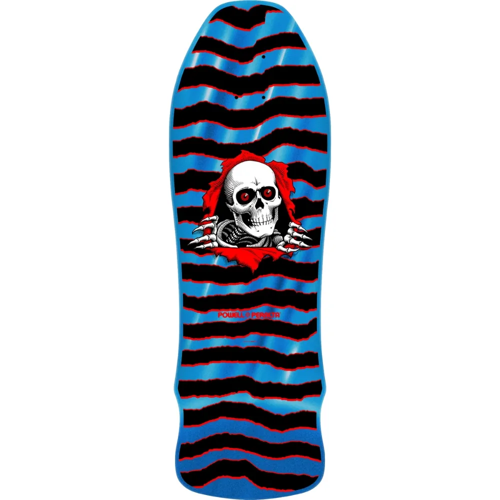 Powell Peralta Ripper Geegah Blue Foil 9.75 Skateboard Deck