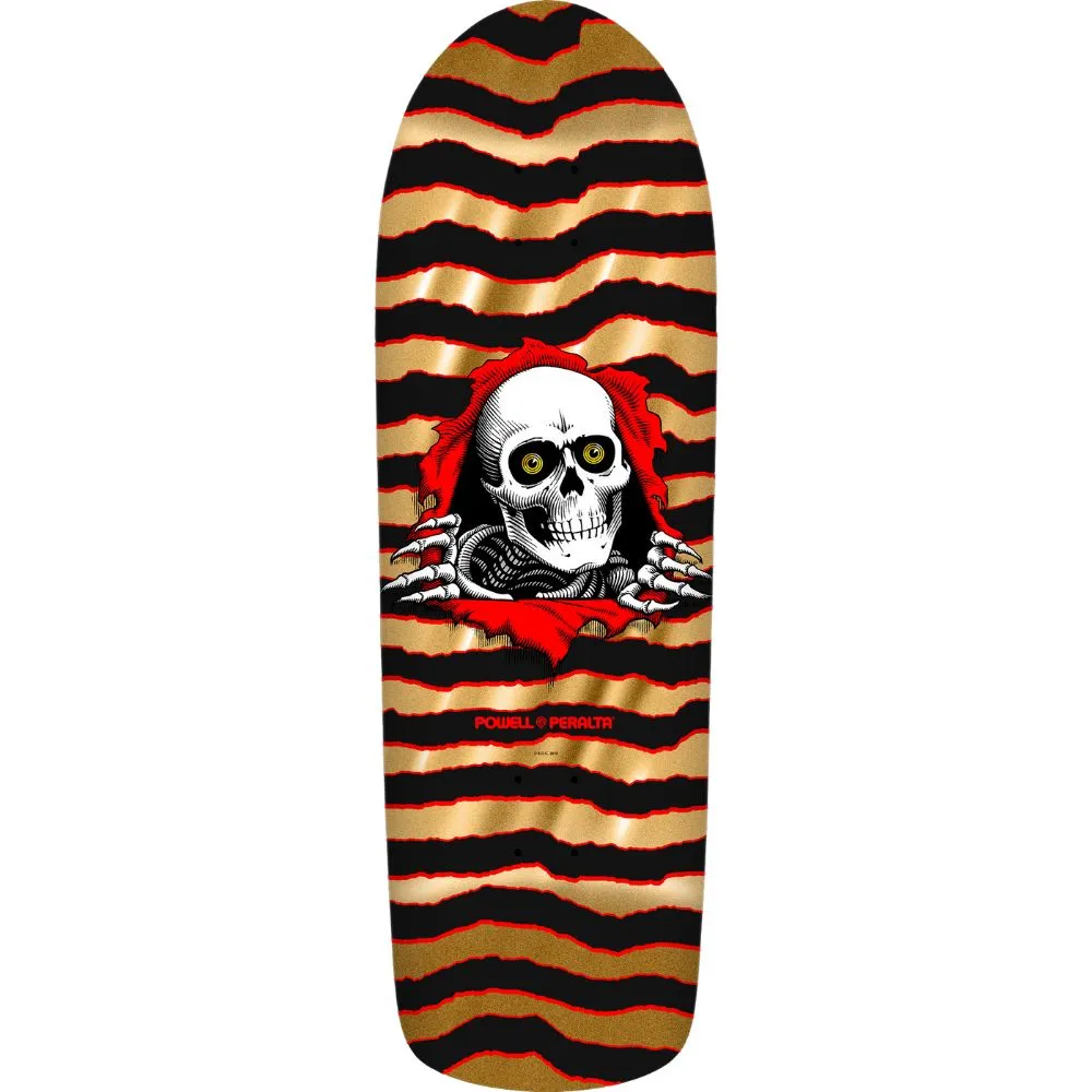 Powell Peralta Old School Ripper Gold Foil 9.89 Skateboard Deck