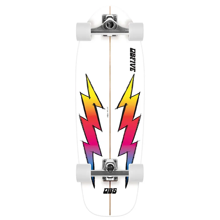 Obfive Lightning Bolt Grom 28 Surfskate Skateboard