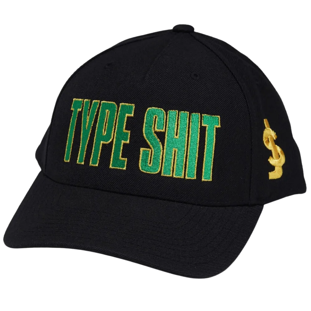 Shake Junt Type Shit Black Snapback Hat