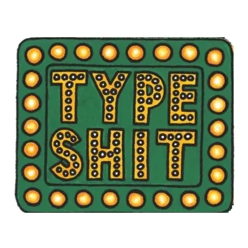 Shake Junt Type Shit Sticker