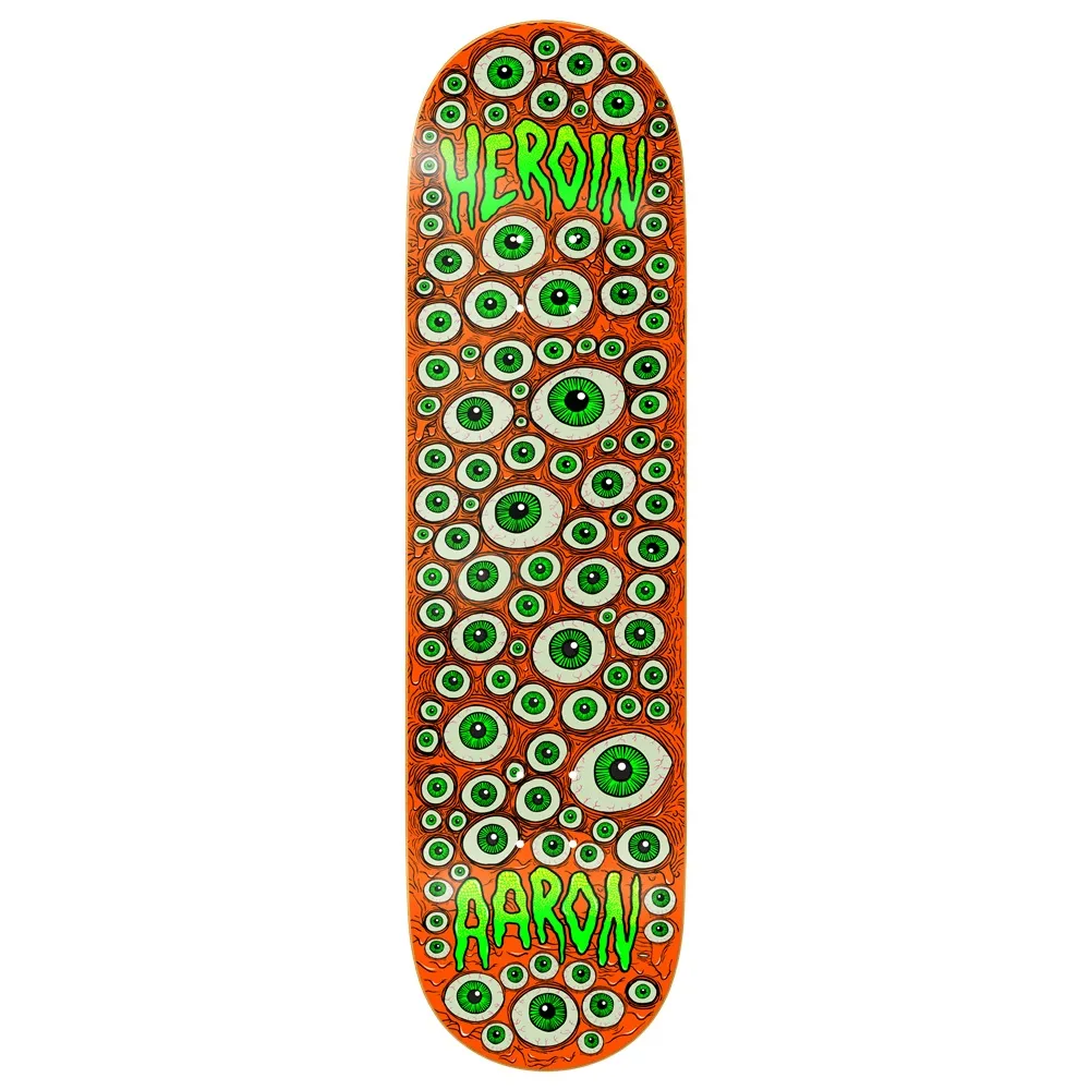 Heroin Aaron Wilson Eyes 8.75 Skateboard Deck