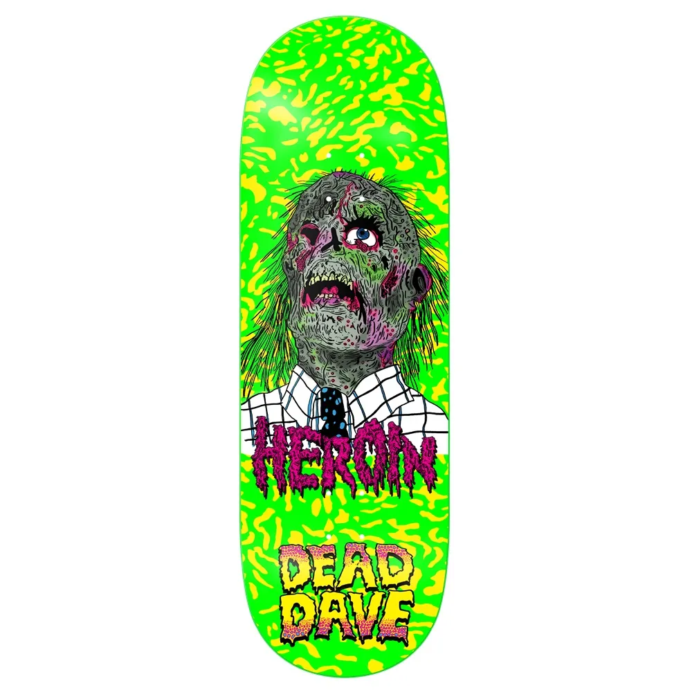 Heroin Dead Dave Dead Head 10.125 Skateboard Deck