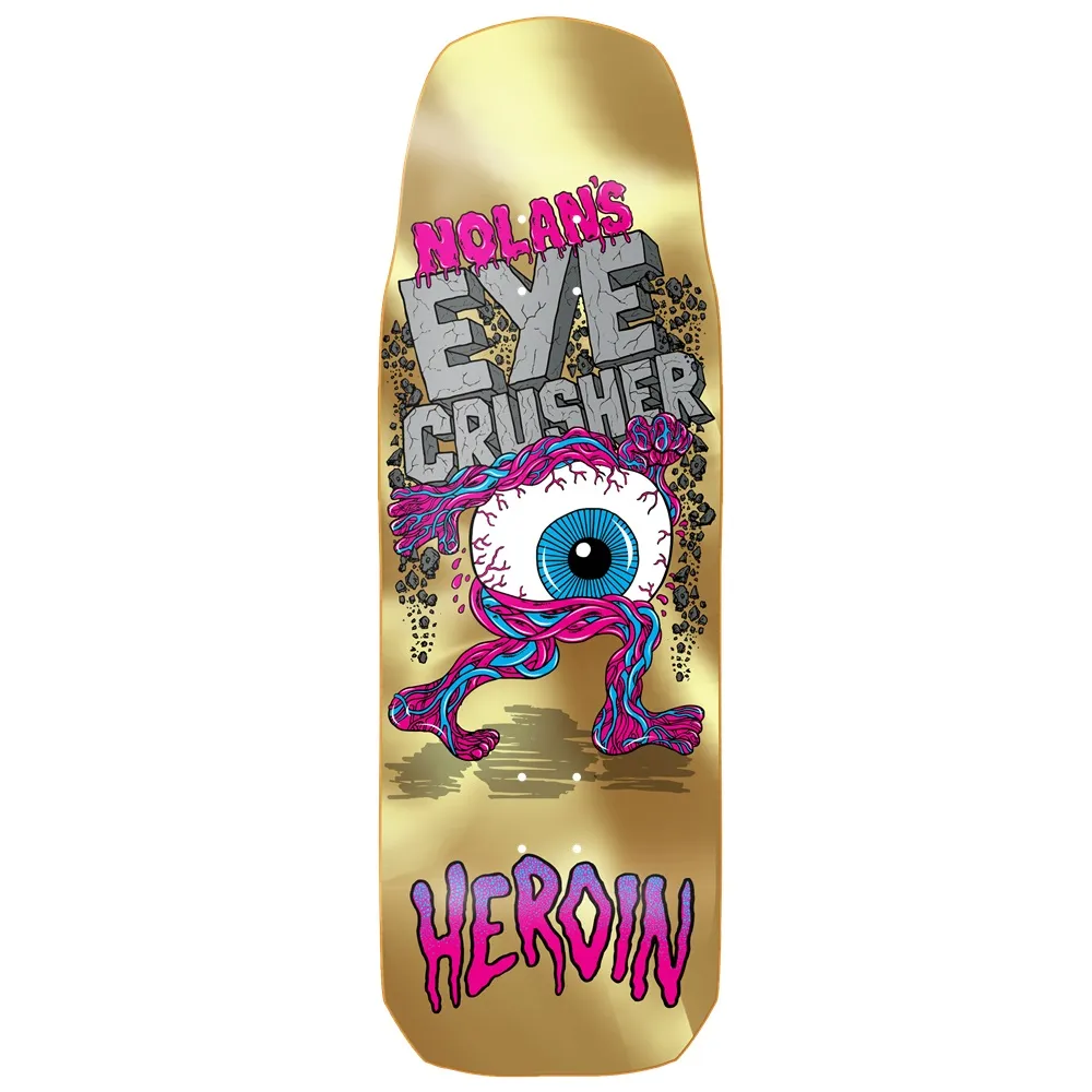 Heroin Nolan Houghton Eye Crusher 10.0 Skateboard Deck