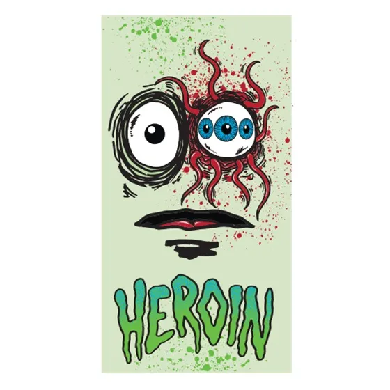 Heroin Eye Crusher Sticker [Colour: 2]