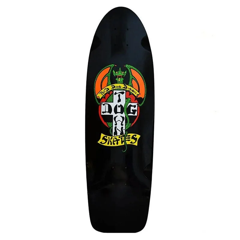 Dogtown Red Dog OG 70s Classic Black Dip 9.0 Skateboard Deck
