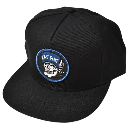 Dogtown X Suicidal Skates Eat Shit Patch Black Snapback Hat