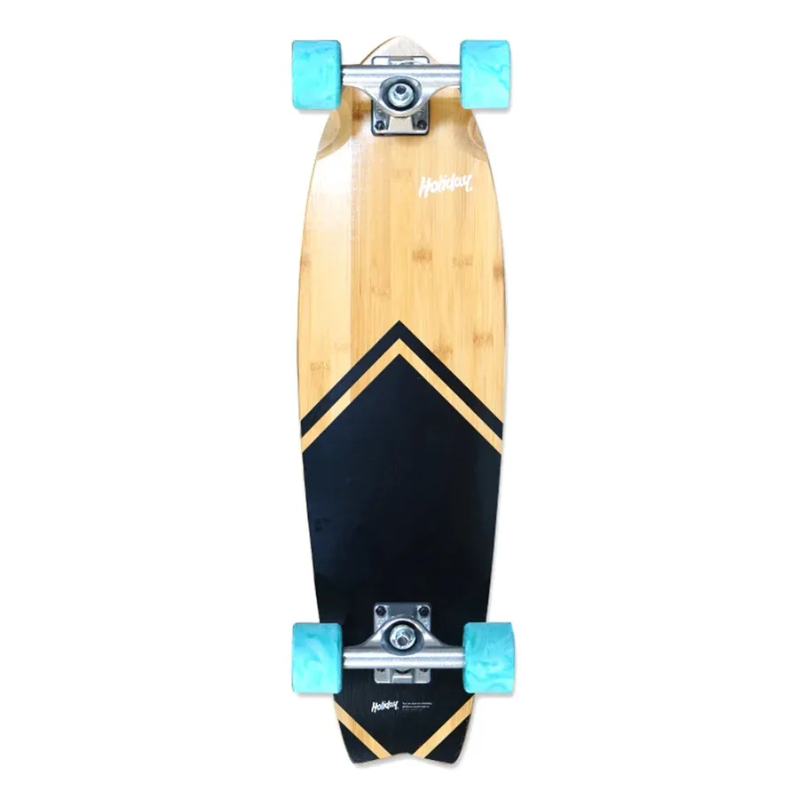 Holiday Eggs Benny Bamboo Black 28 Cruiser Skateboard