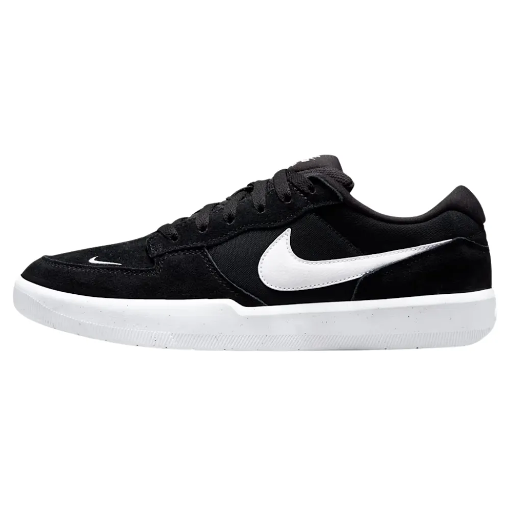 Nike SB Force 58 Black Black White Mens Skate Shoes [Size: US 9]