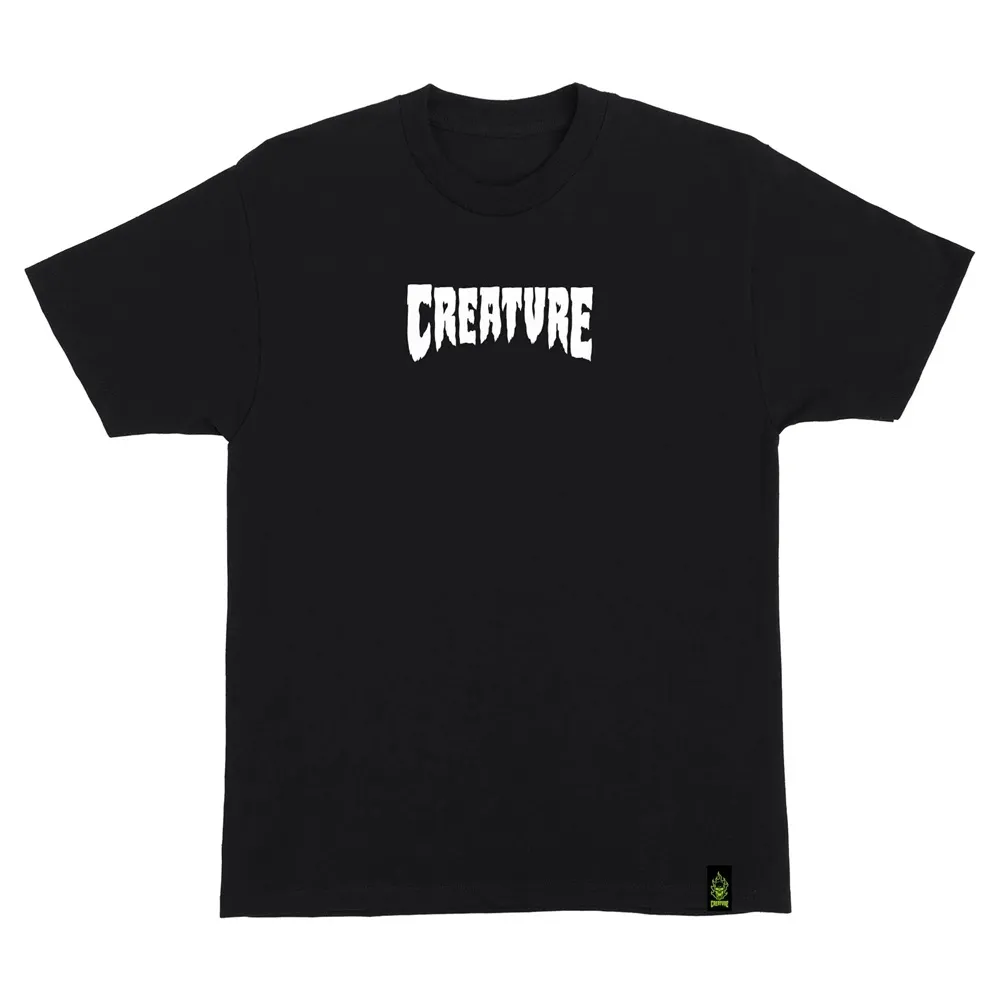 Creature Mono Black T-Shirt [Size: M]