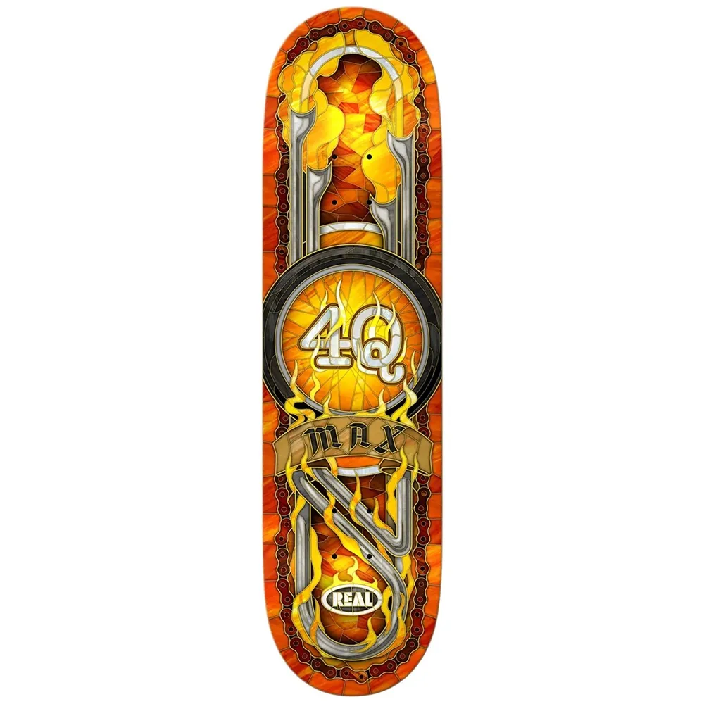 Real Max Schaff 4Q Cathedral 8.5 Skateboard Deck