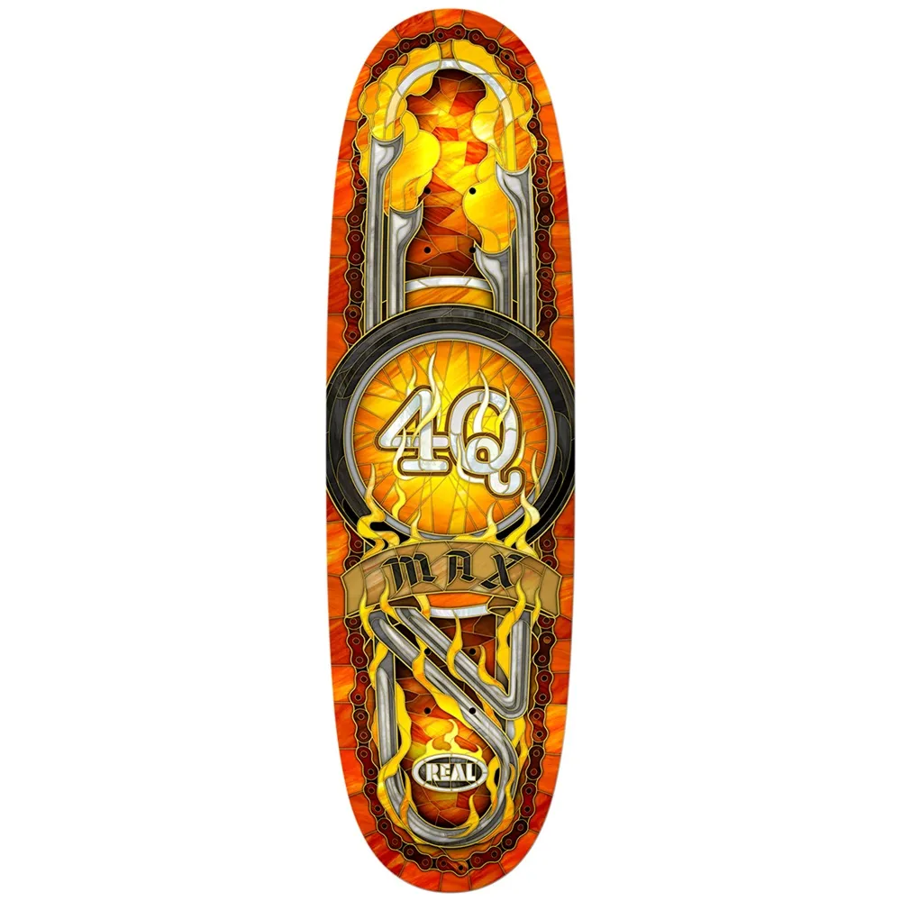 Real Max Schaff 4Q Cathedral 9.1 Skateboard Deck