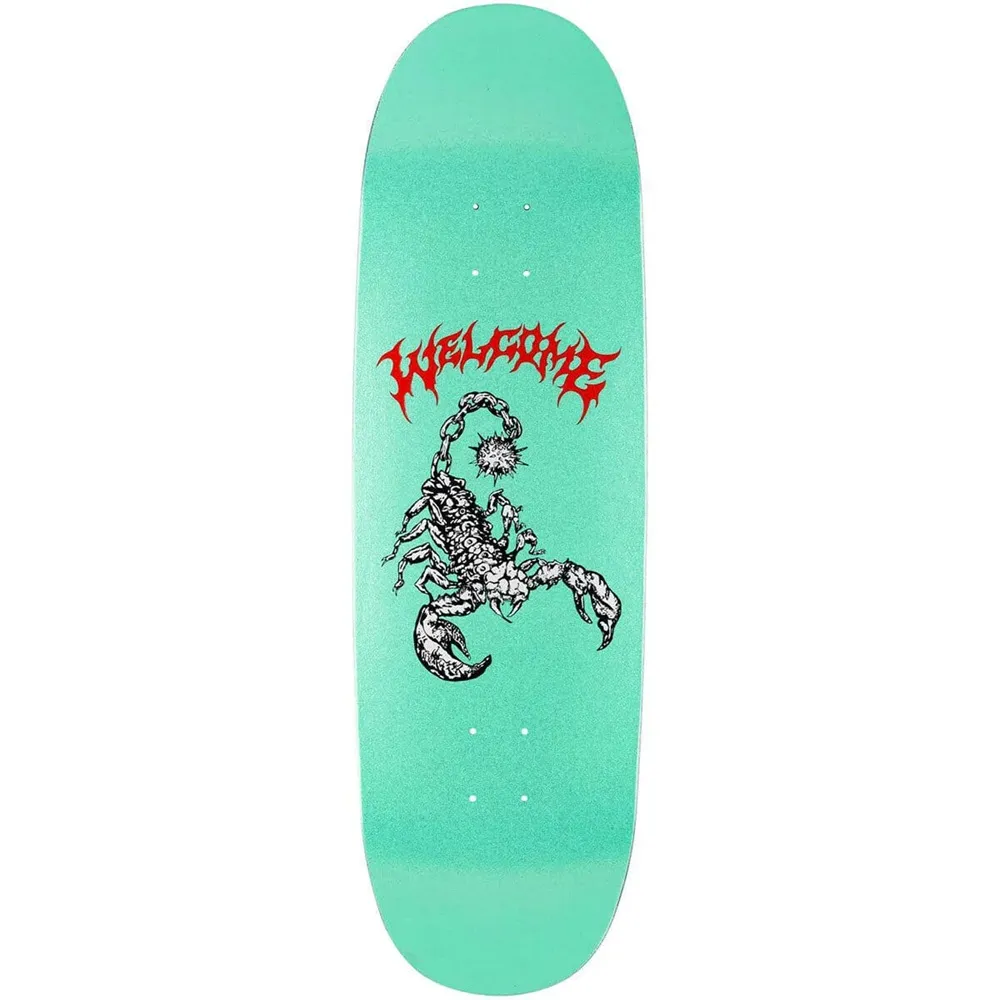 Welcome Mace On Boline 2.0 Teal Glitter 9.5 Skateboard Deck
