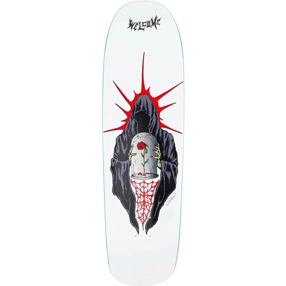 Welcome Jake Yanko Wilted On Panther White 9.0 Skateboard Deck