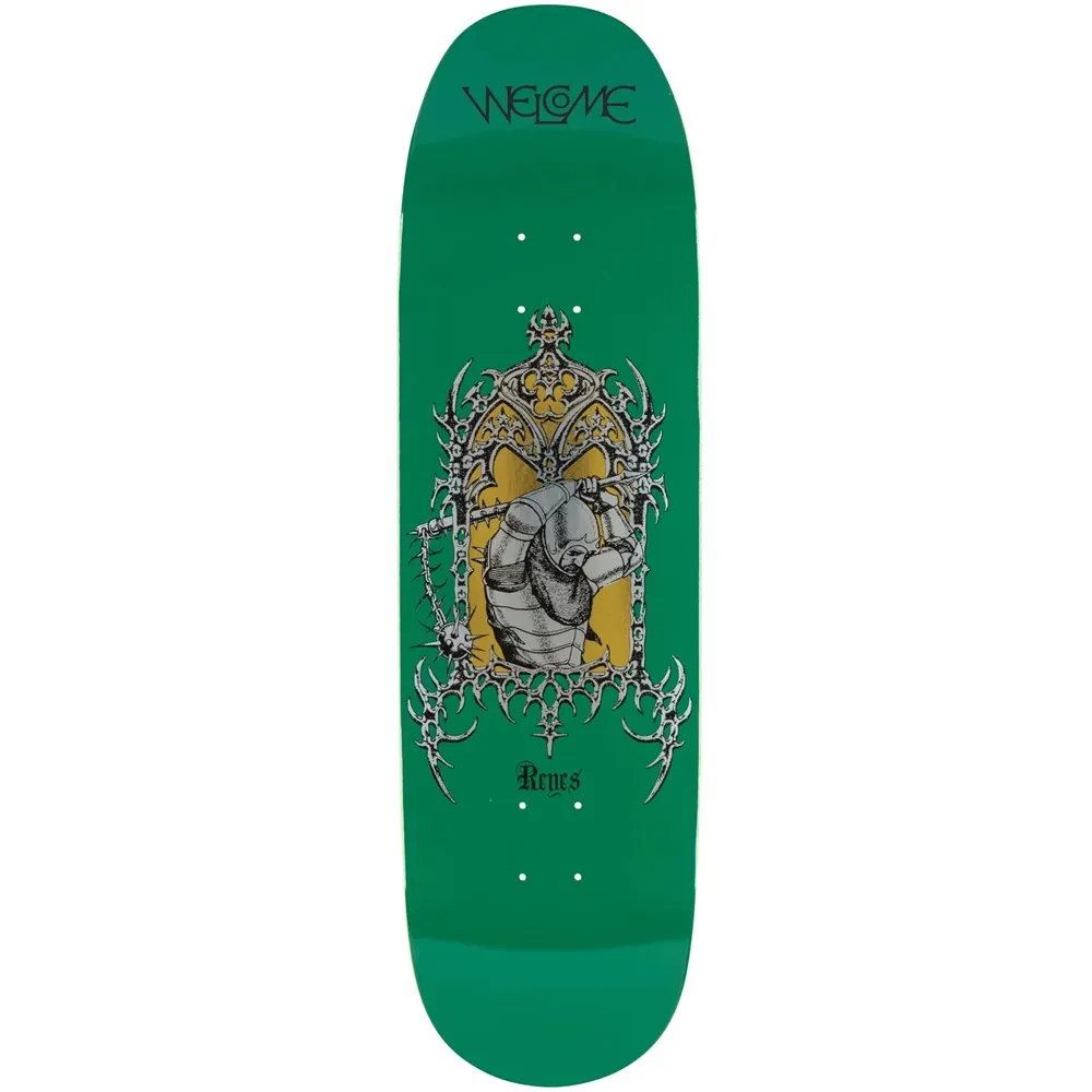 Welcome Ryan Reyes Flail On Baculus 2 Green Goil Foil 9.0 Skateboard Deck