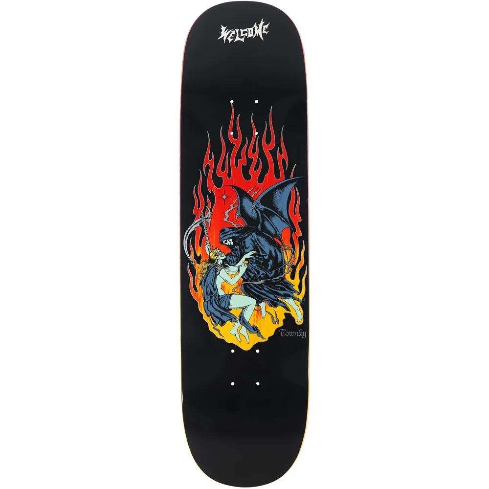 Welcome Ryan Townley Evermore On Enenra Black Fire Stain 8.5 Skateboard Deck