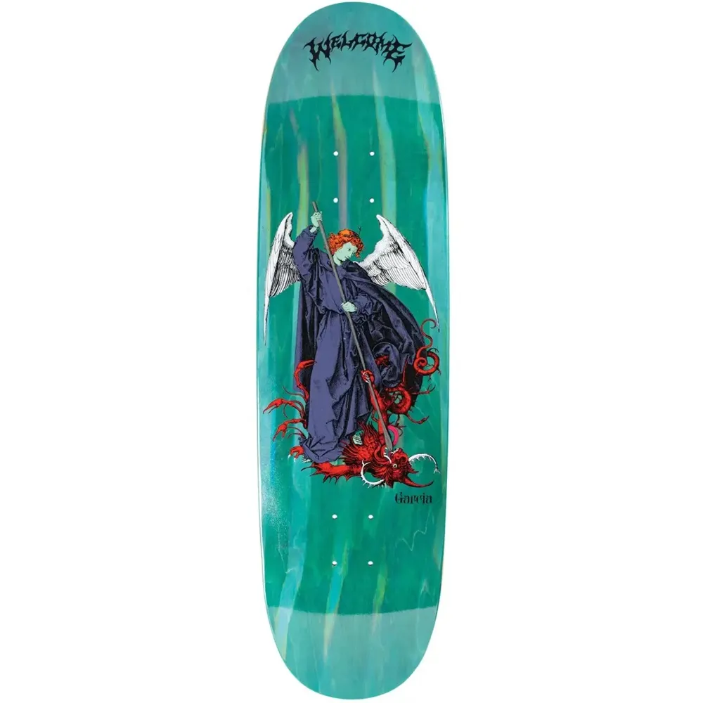 Welcome Nick Garcia Spear On Son Of Boline Teal Prism Foil 8.8 Skateboard Deck