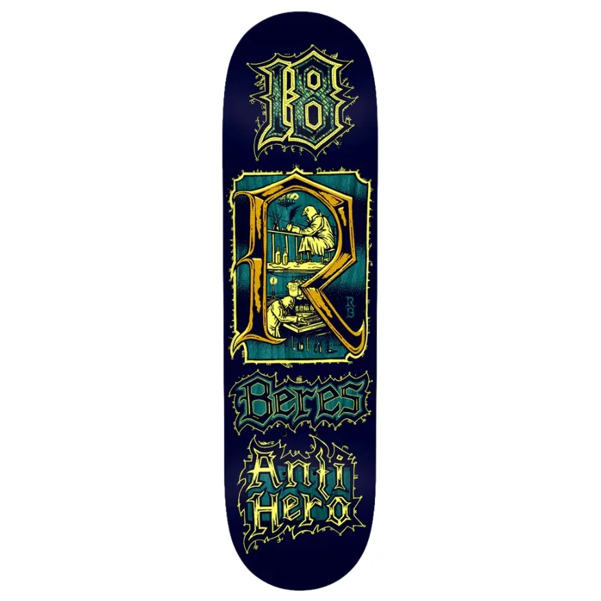 Anti Hero Beres Medieval Navy 8.5 Skateboard Deck
