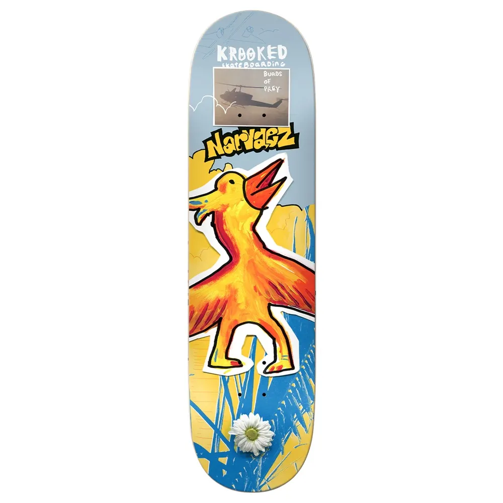 Krooked Narvaez Burds 8.38 Skateboard Deck