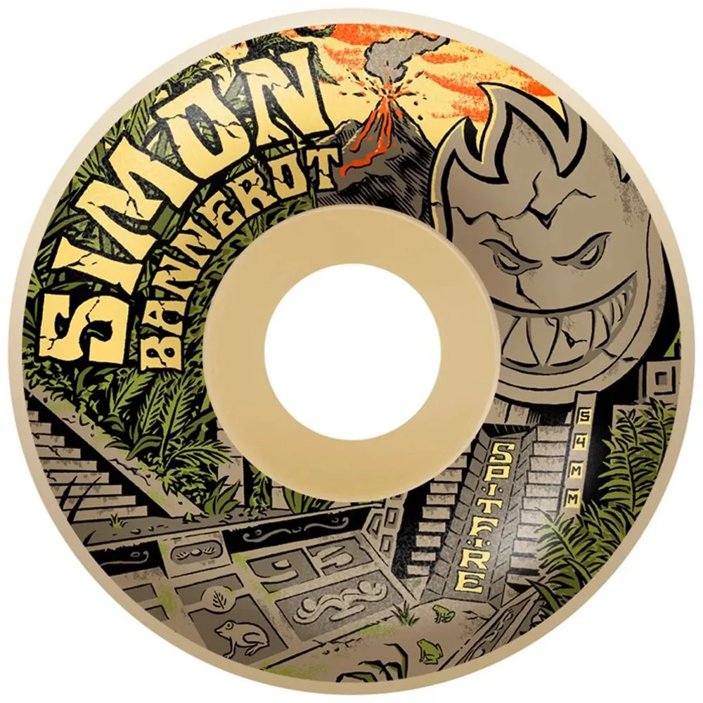 Spitfire Simon Bannerot Templo Radial Full F4 93D 54mm Skateboard Wheels