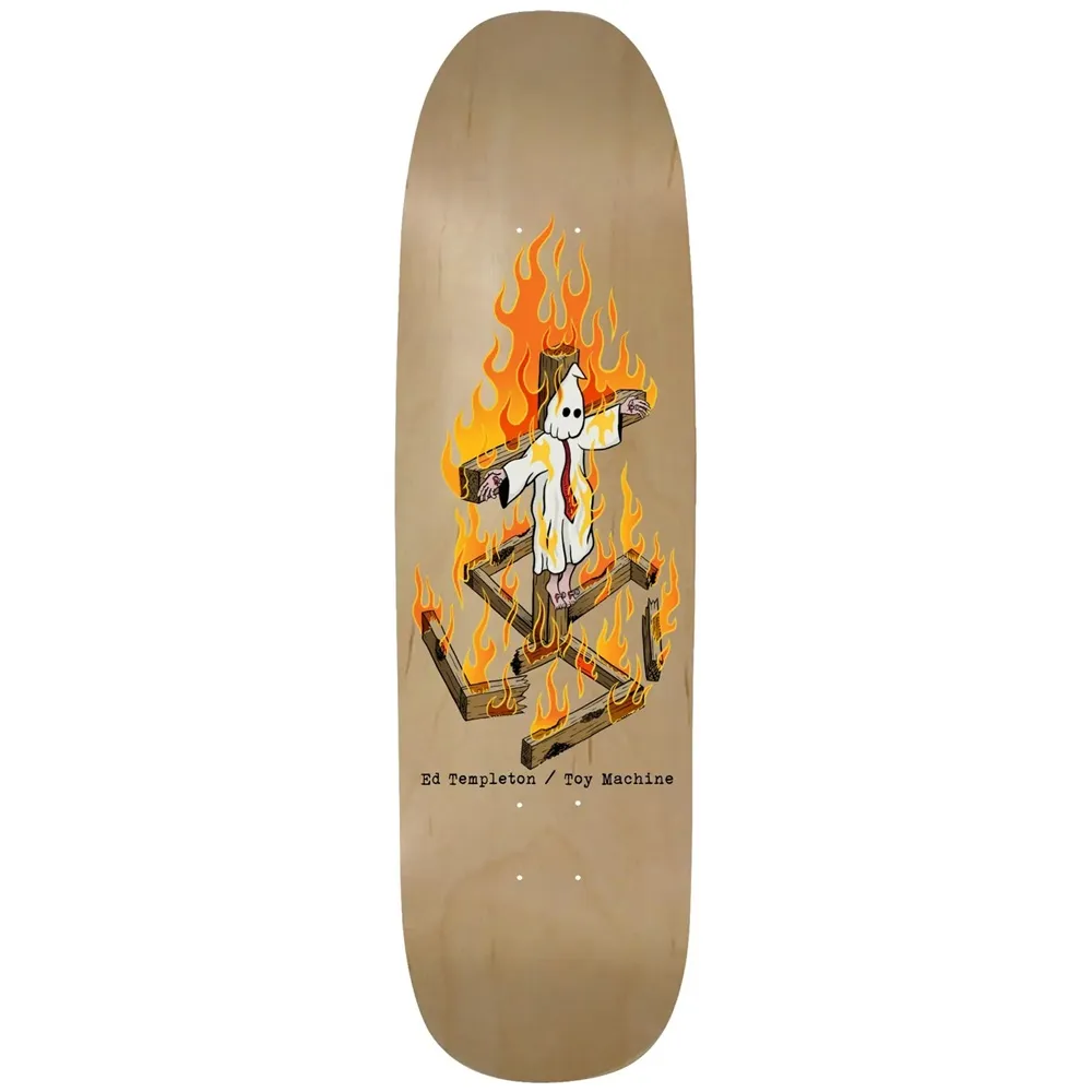 Toy Machine Charred Cross 9.0 Skateboard Deck