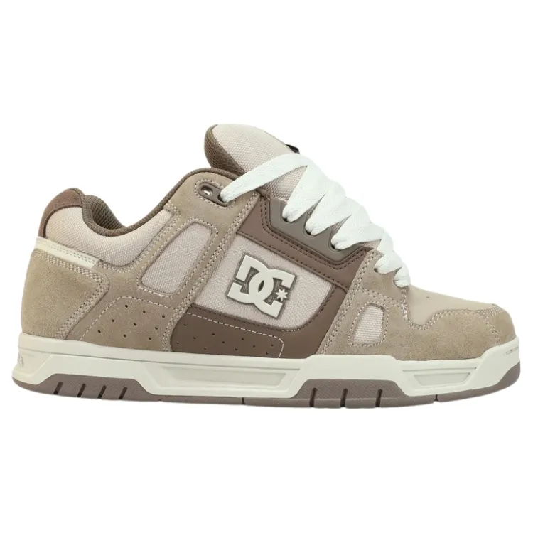 DC Stag Taupe Off White Mens Skate Shoes [Size: US 9]