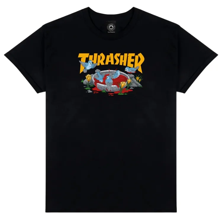 Thrasher Blood Bath Black T-Shirt [Size: M]