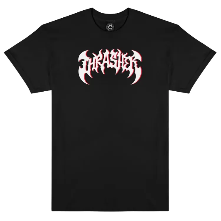 Thrasher Heavy Metal Black T-Shirt [Size: M]