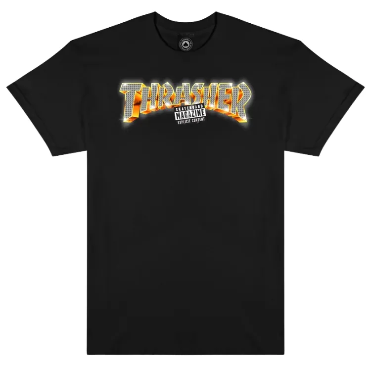 Thrasher Explicit Black T-Shirt [Size: M]