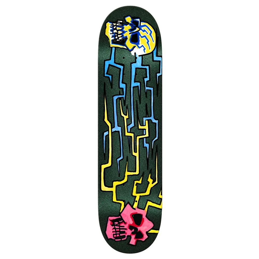 Krooked Worrest Skulls And Bolts Twin 8.3 Skateboard Deck