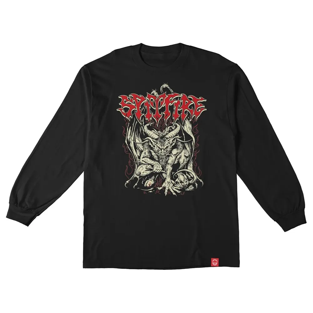 Spitfire Demon Black Long Sleeve Shirt [Size: M]