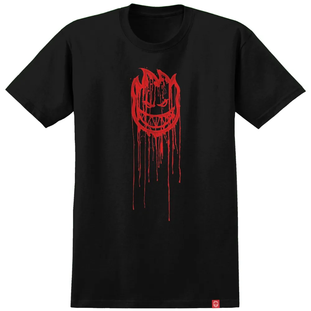 Spitfire Bighead Dripper Black Red T-Shirt [Size: M]
