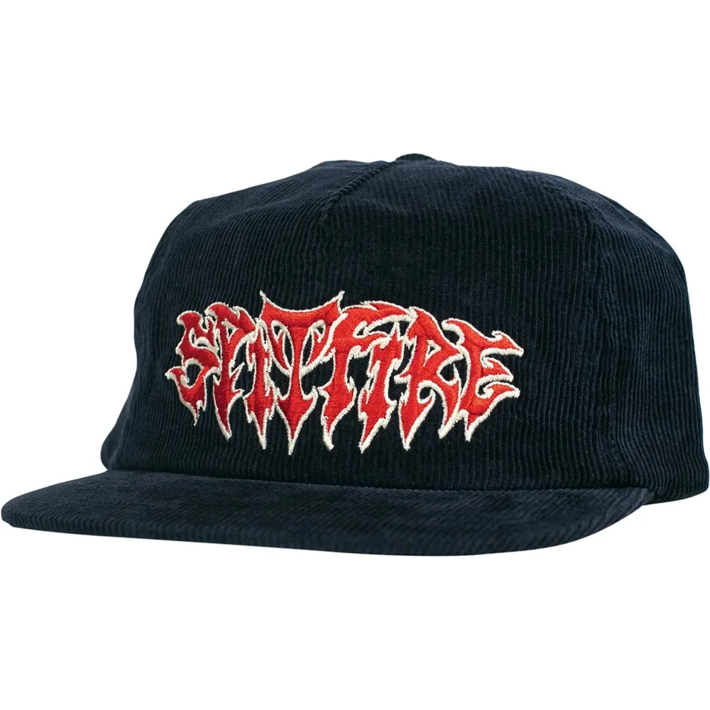 Spitfire Demon Script Navy Red Hat