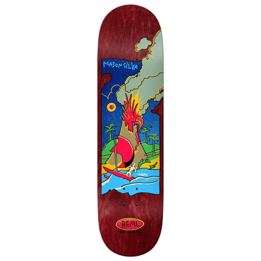 Real Volcano Silva Red 8.38 Skateboard Deck