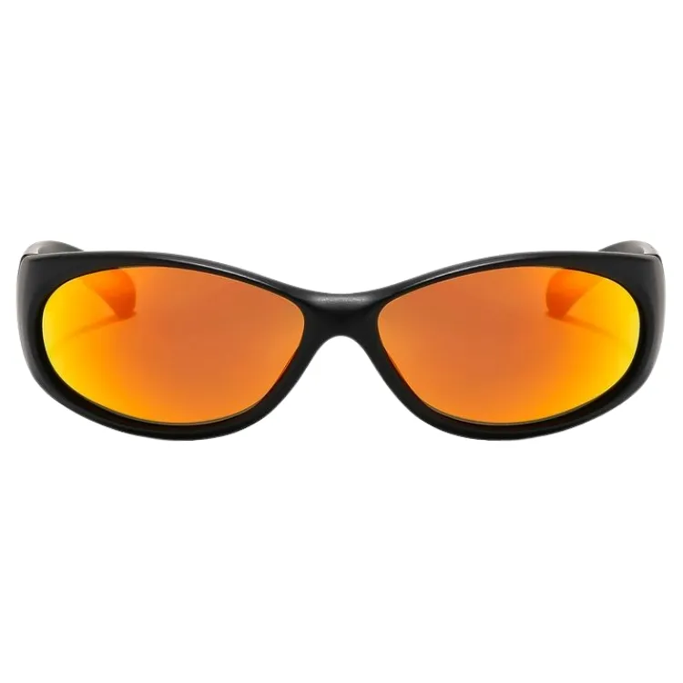 Ritual Vision Demon Speed Matte Black Reflective Orange Polarised Sunglasses