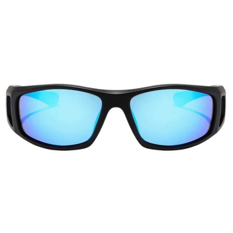 Ritual Vision Dragster Matte Black Blue Reflective Polarised Sunglasses